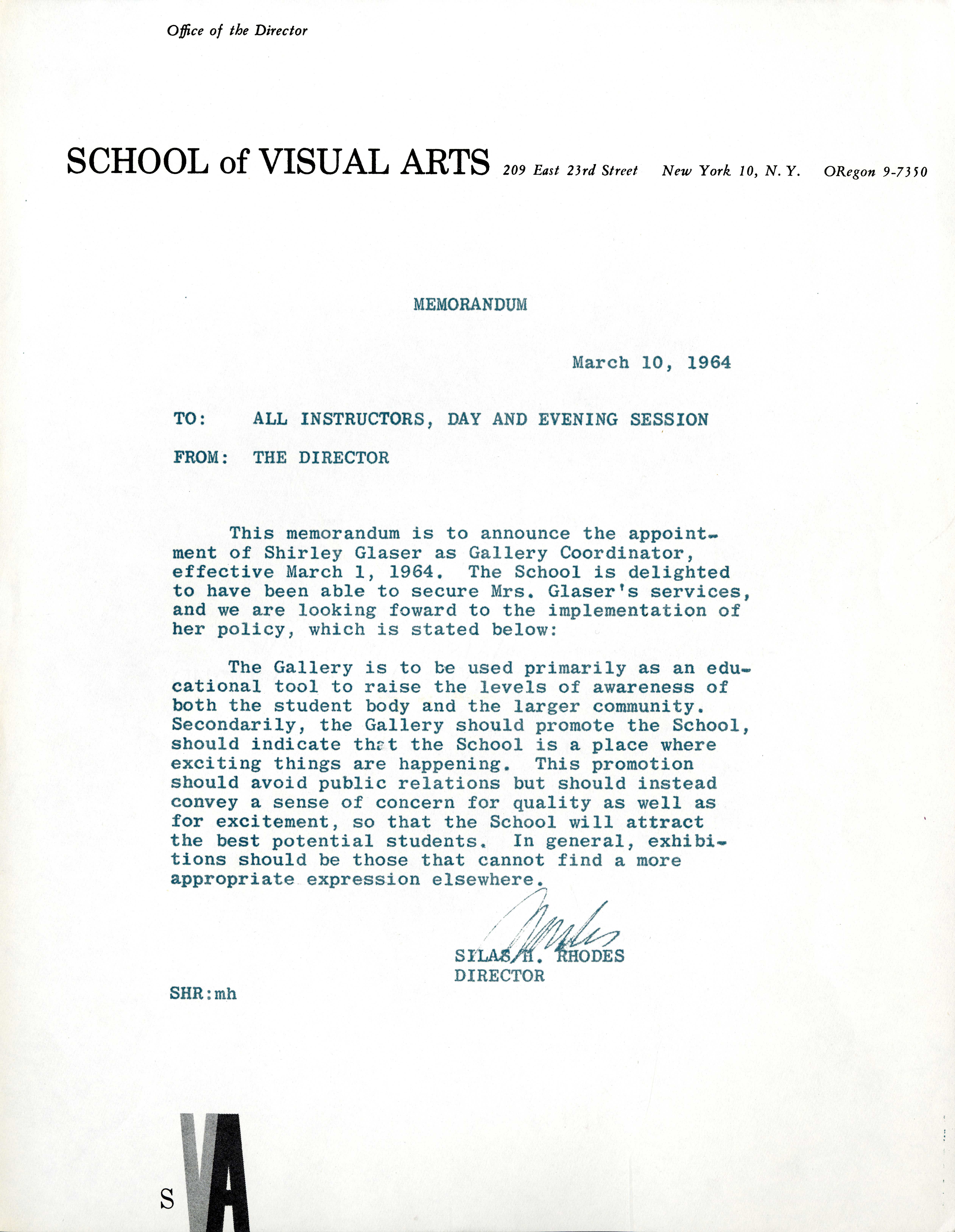 memorandum on letterhead
